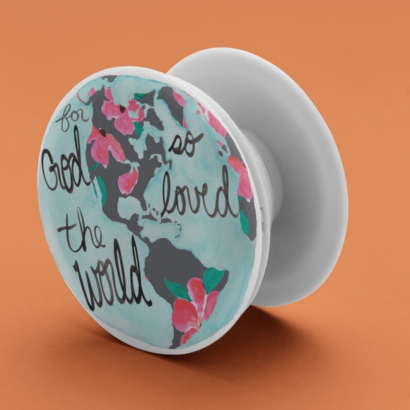"for God so Loved the World..." Phone Grip/Stand - Picture 2 of 7